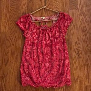 Pink Shiite with cute back detail